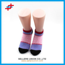 New arrival women colorful geometric patterned ladies' ankle sock/foot cover socks